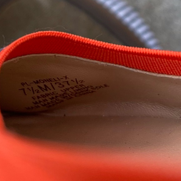 BCCGeneration Navy white striped Ballet Flats Moneli nautical preppy size 7.5 - Picture 3 of 5